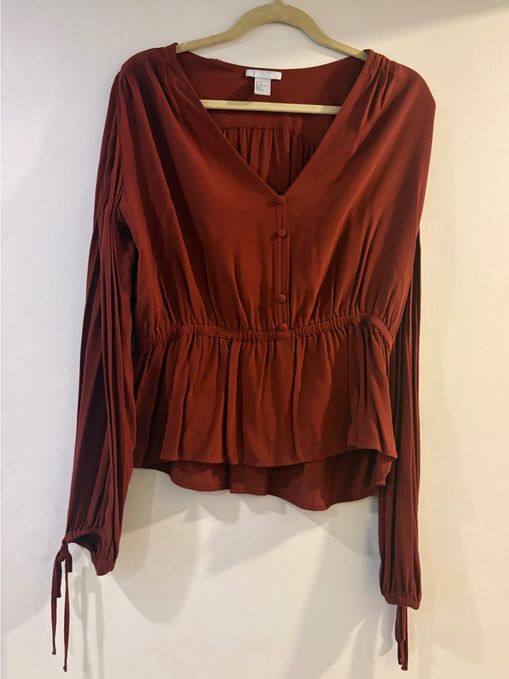 Large H&M Burnt Orange Blouse